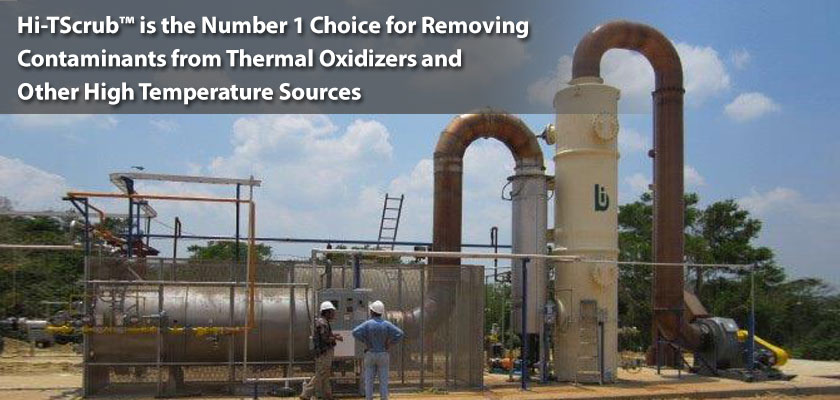 HiTScrub™ is the number 1 choice for removing contaminatnts from thermal oxidizers and other high temperature sources