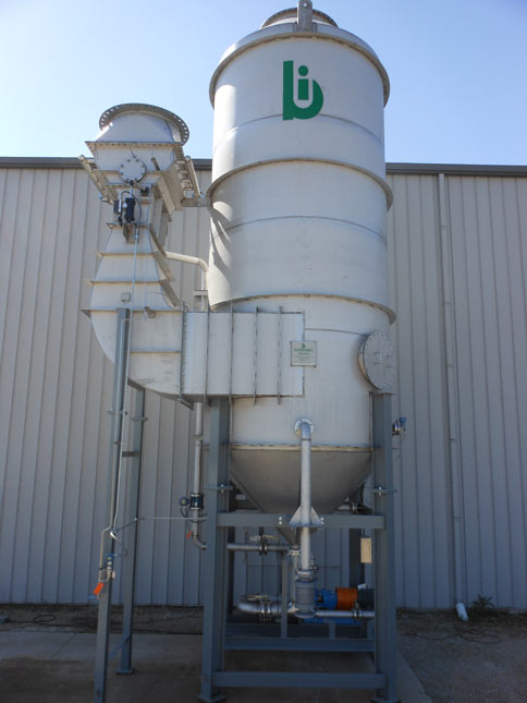 Amerys : ScrubPac™ / Series 7000 Venturi /Cyclonic  Separator | 5,000  CFM | Ethanol Fermenters / Yeast Particulate  : Pradopolis, Brazil